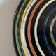 XXL empty target pocket dish in glazed earthenware from Marnaz 1950