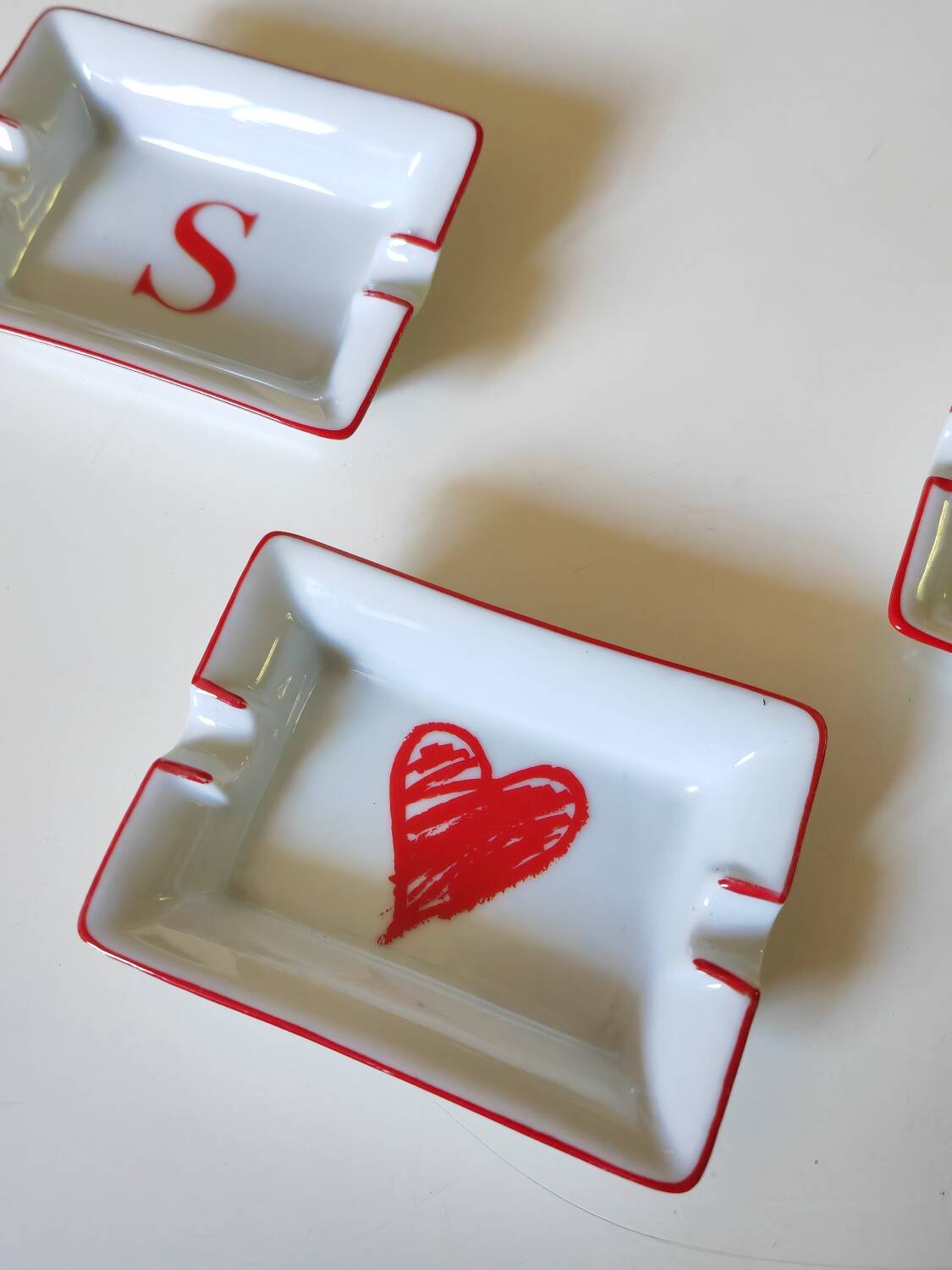 3 Escada ashtrays