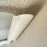 Applique « Arlus » de style Art Deco en plâtre et verre fumé