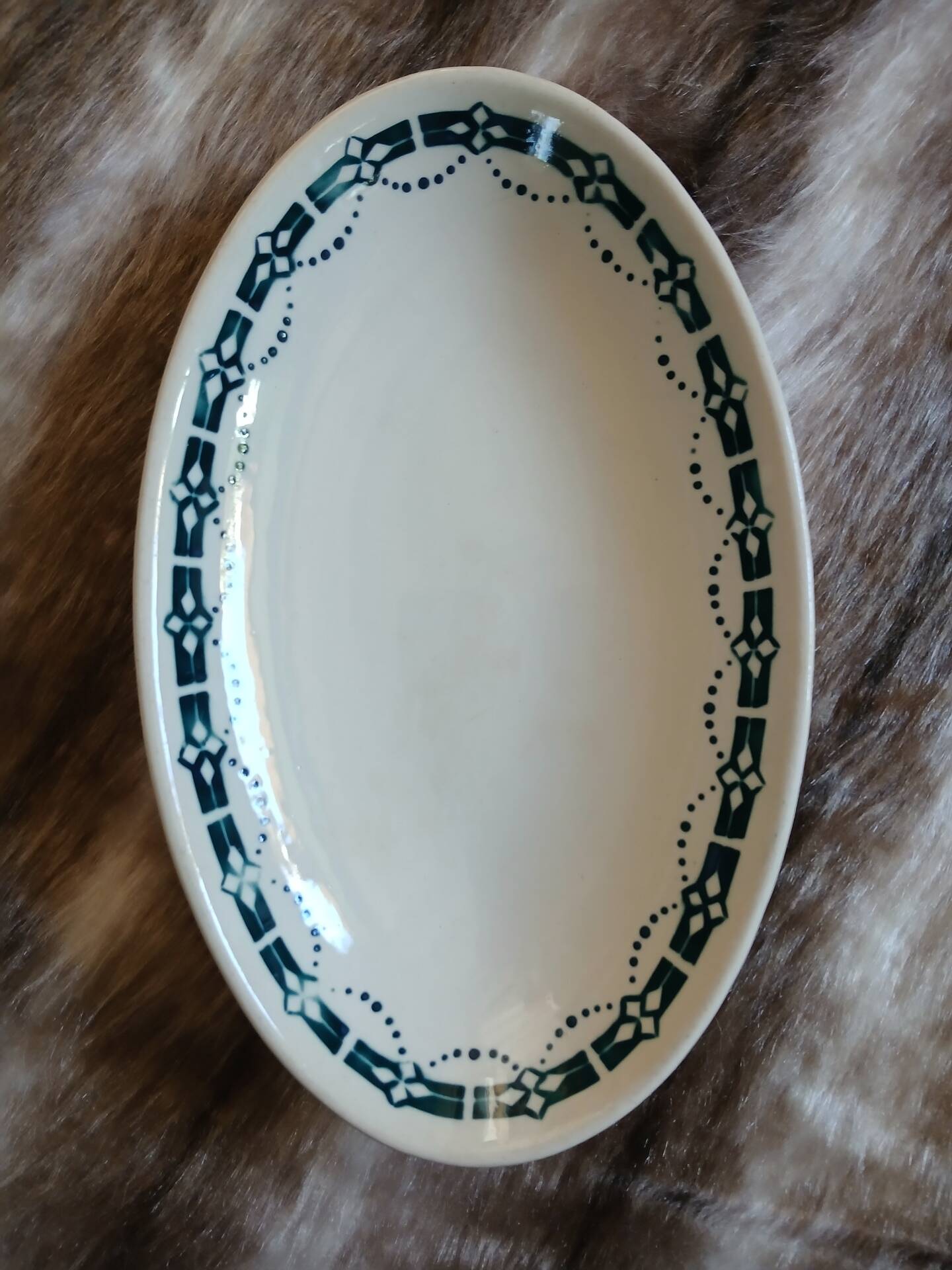 4 antique dishes in ironstone from Badonviller
