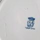 Old mismatched iron earthenware dessert plates accompanied by a dish