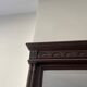 Large antique trumeau mirror in carved wood – 19th century / neoclassical style