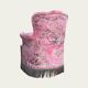 Vintage pink frog chair