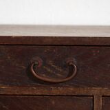 Small antique Japanese desk cabinet with three drawers – Meiji / Taishō period (c. 1890-1926)