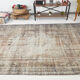 6x9 distressed wool vintage rug 292x191cm