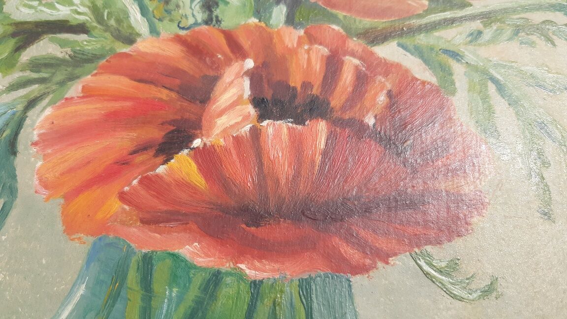 Oil on cardboard by Arthur Gerthoffert 1947