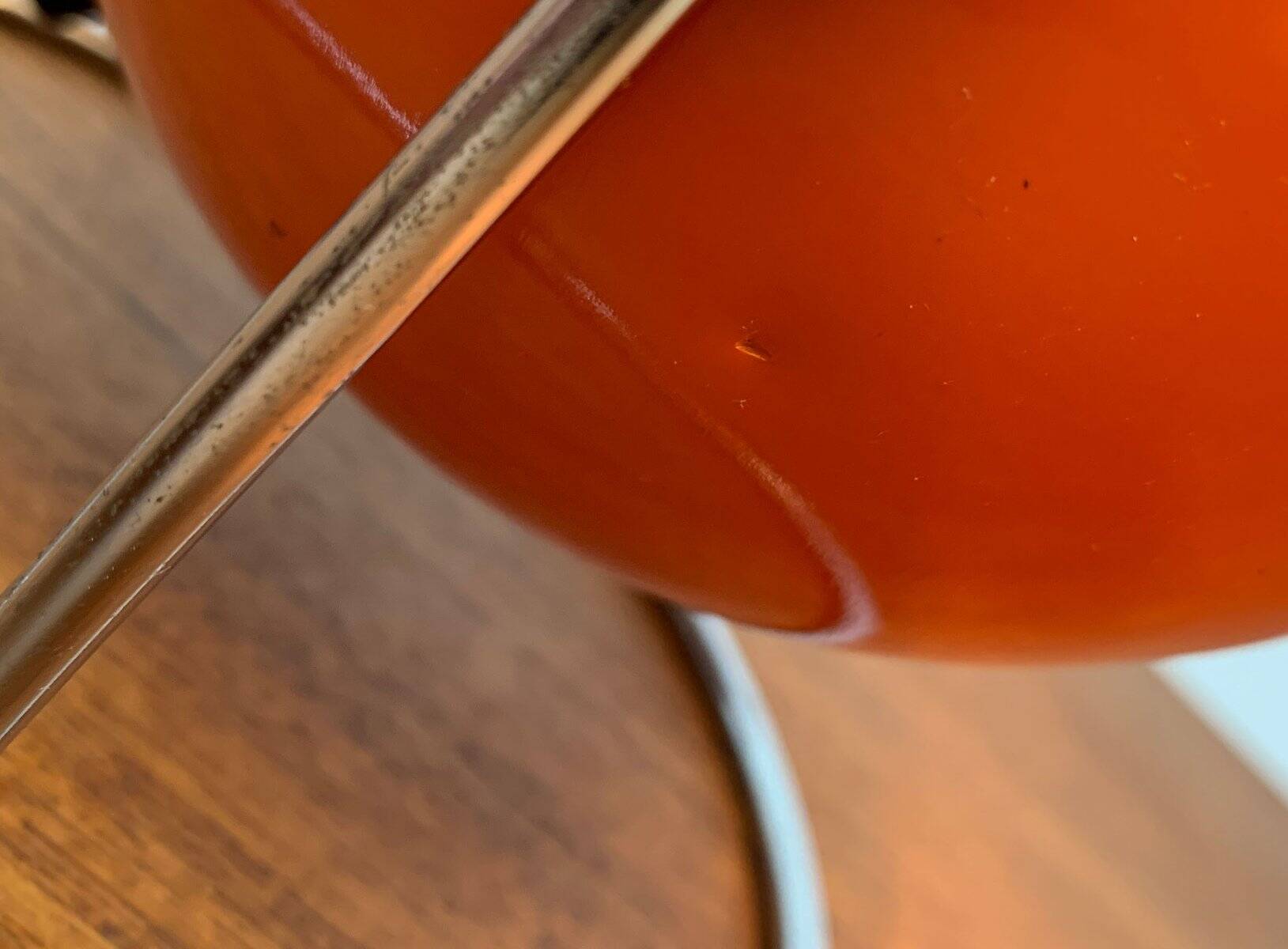 Mid-century space globe table lamp by Erco, 1970s.