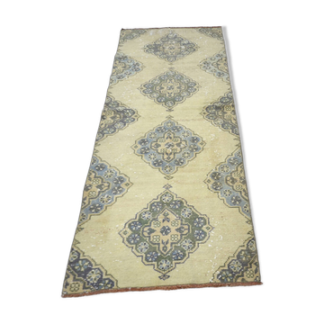 Orange & Brown Oushak Runner sku 2254