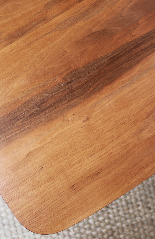 Wood and metal table