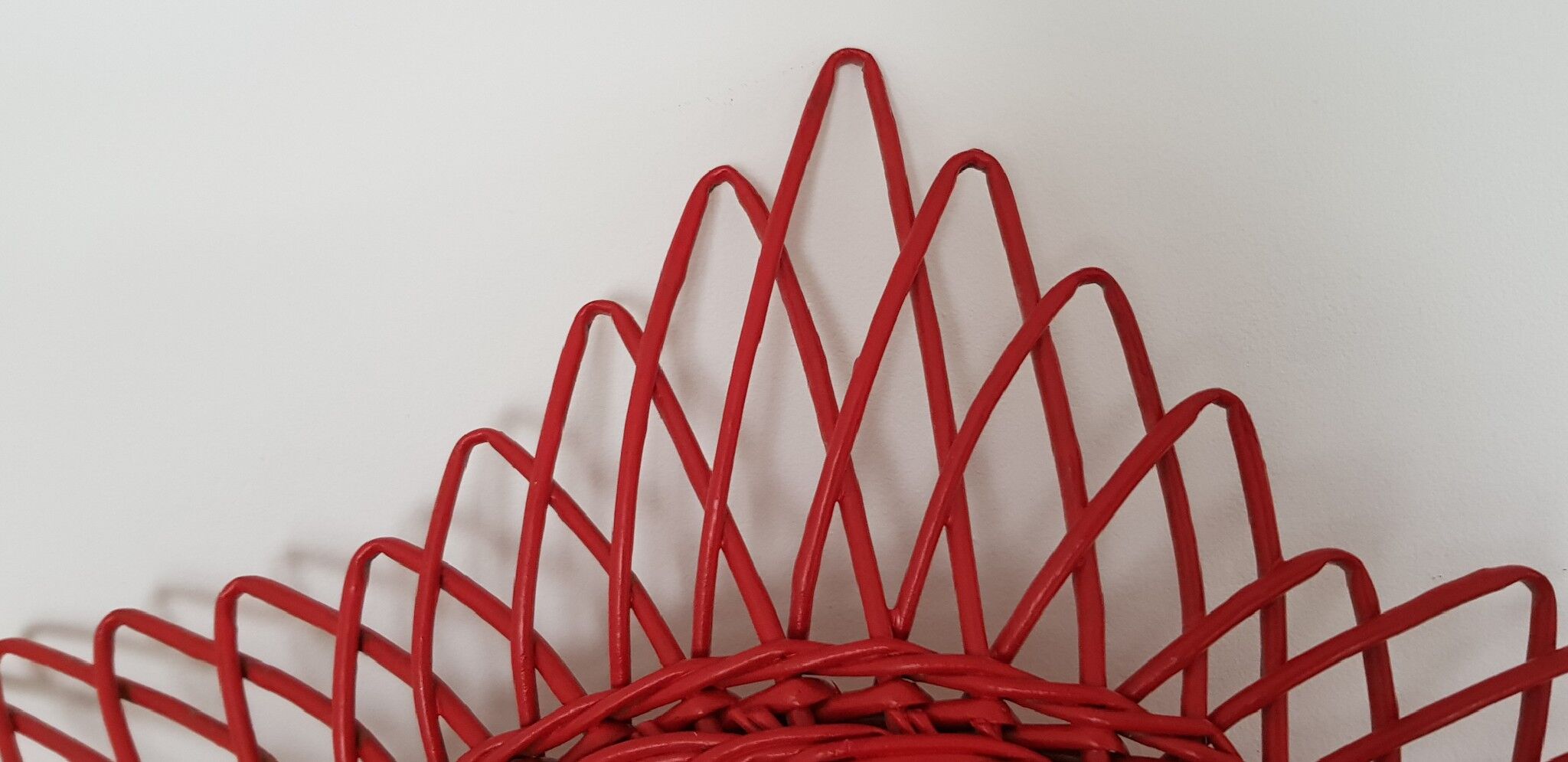 Mirror rattan 1960 Sun  23x23cm