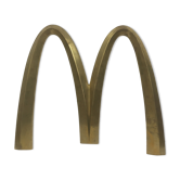 Former McDonald's brass sign 1980