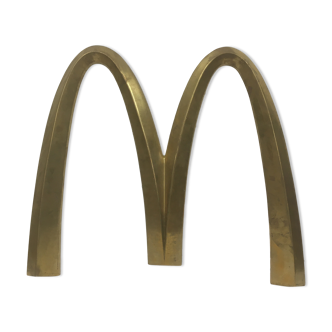 Former McDonald's brass sign 1980