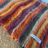 Brown mohair wool plaid/blanket from Vian-Tiran