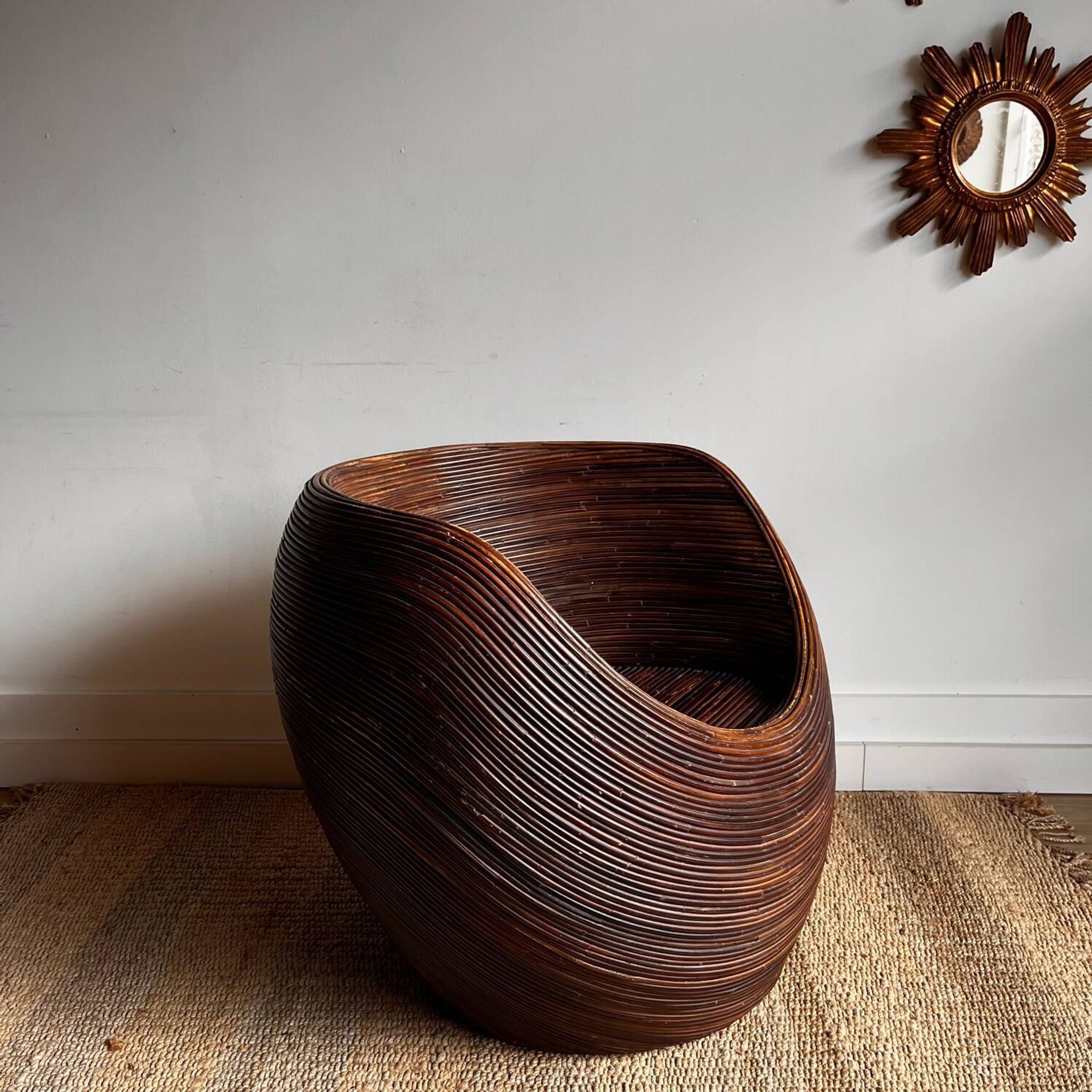 Fauteuil en rotin « Pencil reed »
