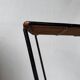 Wicker and metal stool Dennis Lennon 1950