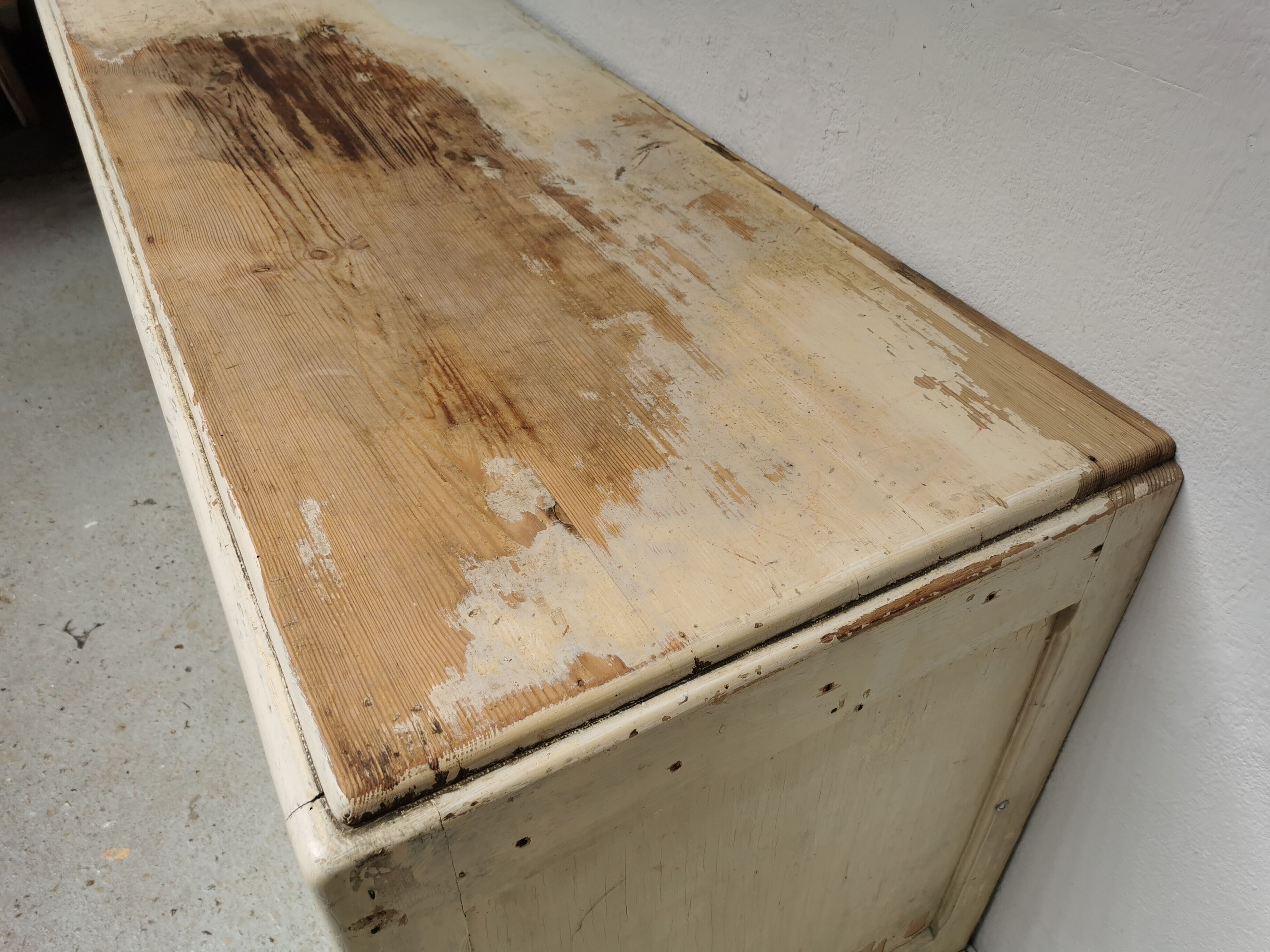 Meuble de métier comptoir vintage