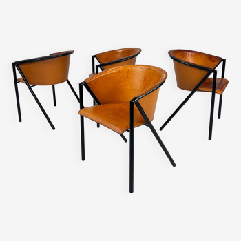 Ensemble de 4 chaises Giorgia par Arrben Italie, 1960