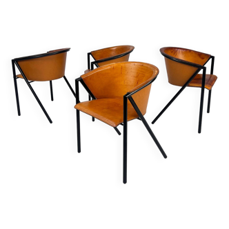 Set of 4 Giorgia Chairs by Arrben Italy, 1960s