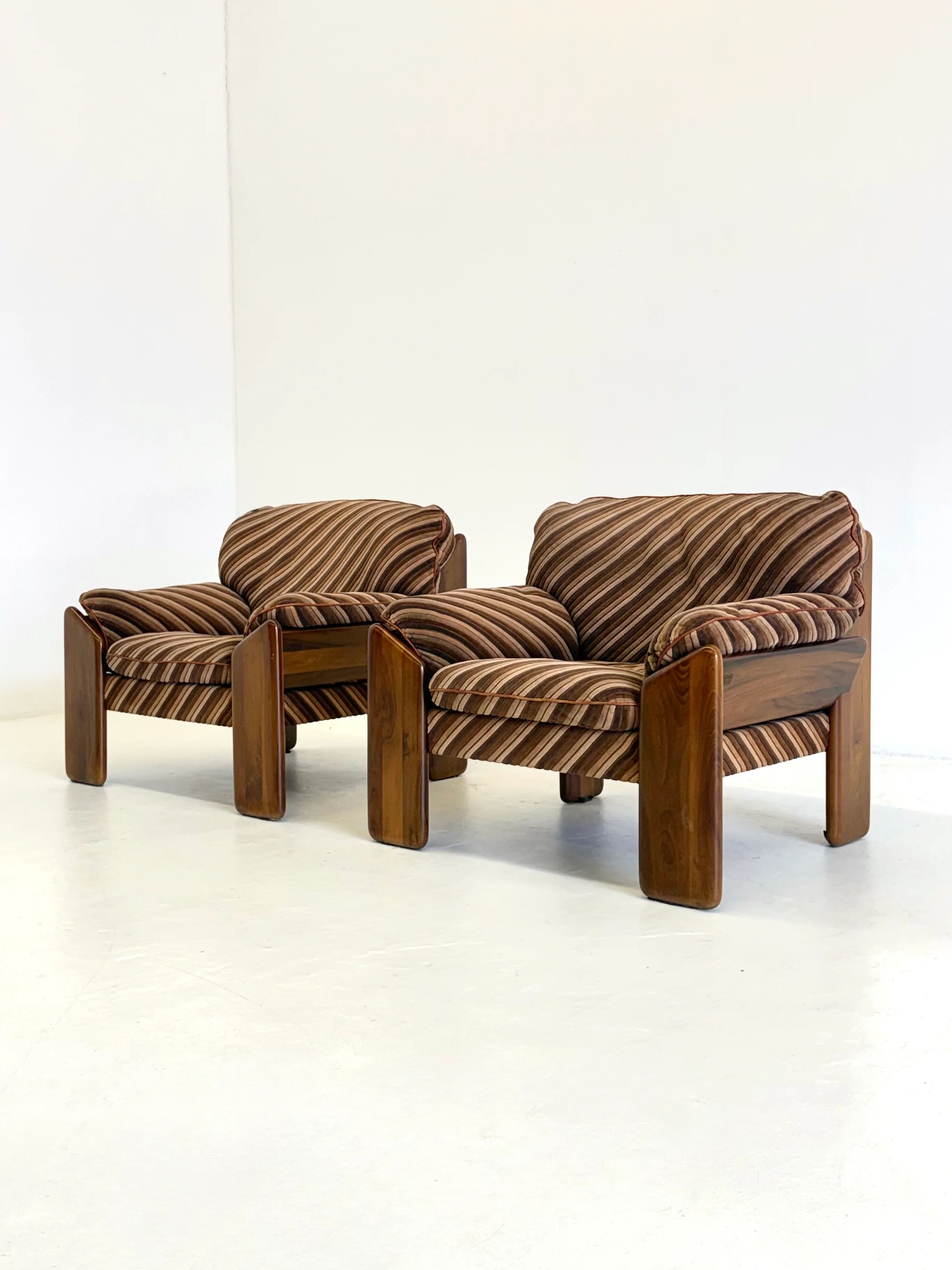 Sapporo chair by Mario Marenco for Mobil Girgi striped