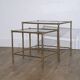 Brass nesting tables "faux bamboo" 1970