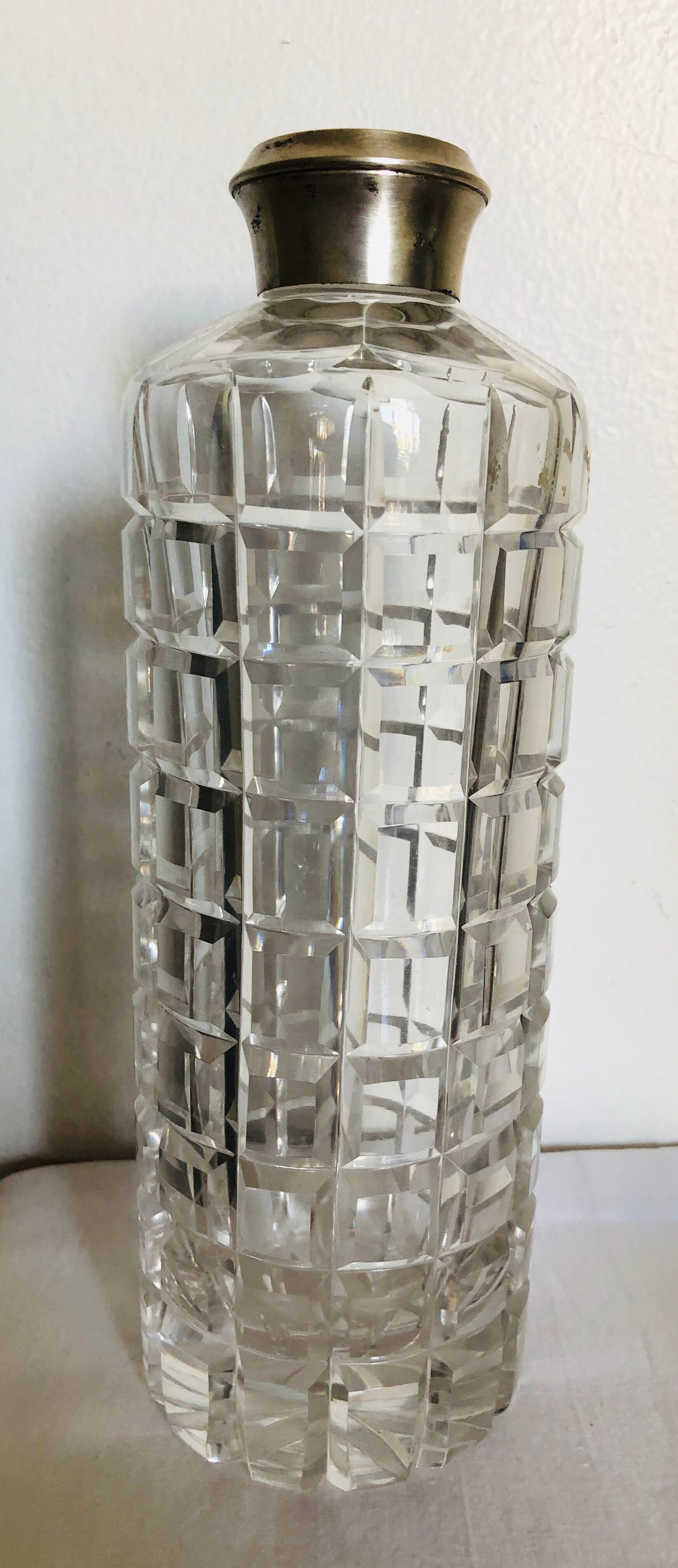 Cut crystal bottle