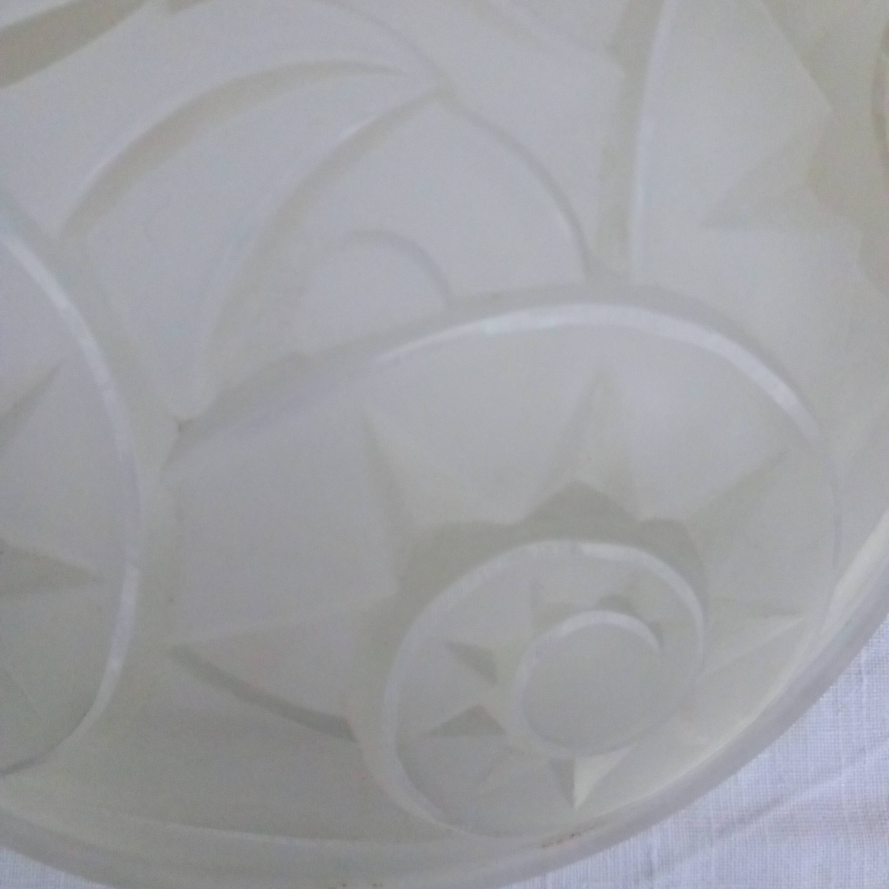 Art Deco glass hanging basin