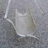 Mategot style painted metal 60s side table/sofa/magazines