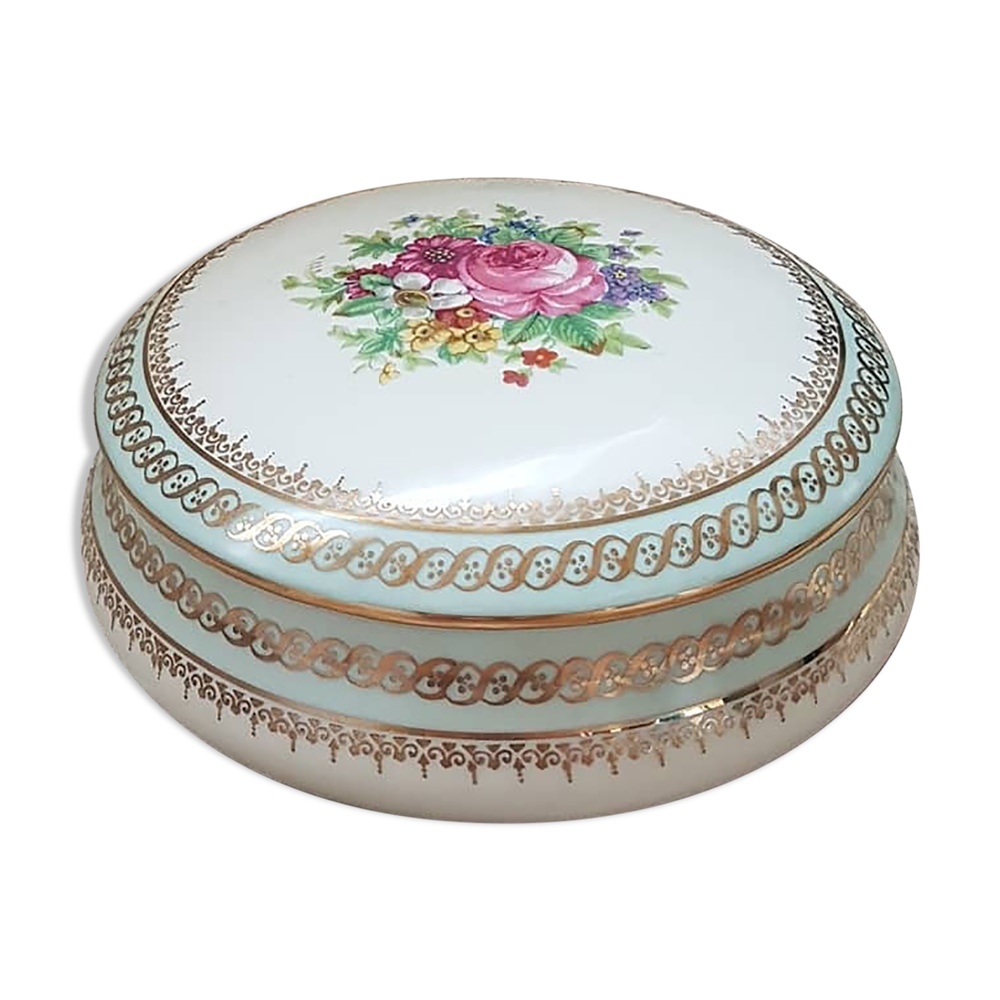 Limoges porcelain candy by Chocolat Poulain, 1948