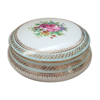 Bonbonnière en porcelaine de Limoges par Chocolat Poulain, 1948