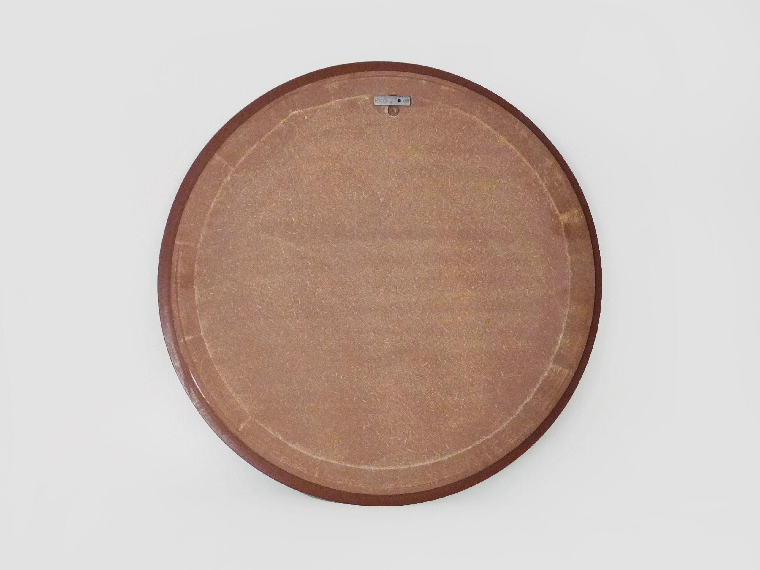 Beveled mirror round smoked glass with 2 shades, Italy