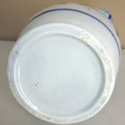 Carafe, antique jug, porcelain with stylised cobalt blue decorations, Art Deco.