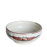 Vintage Sarreguemines earthenware salad bowl - Obernai decor