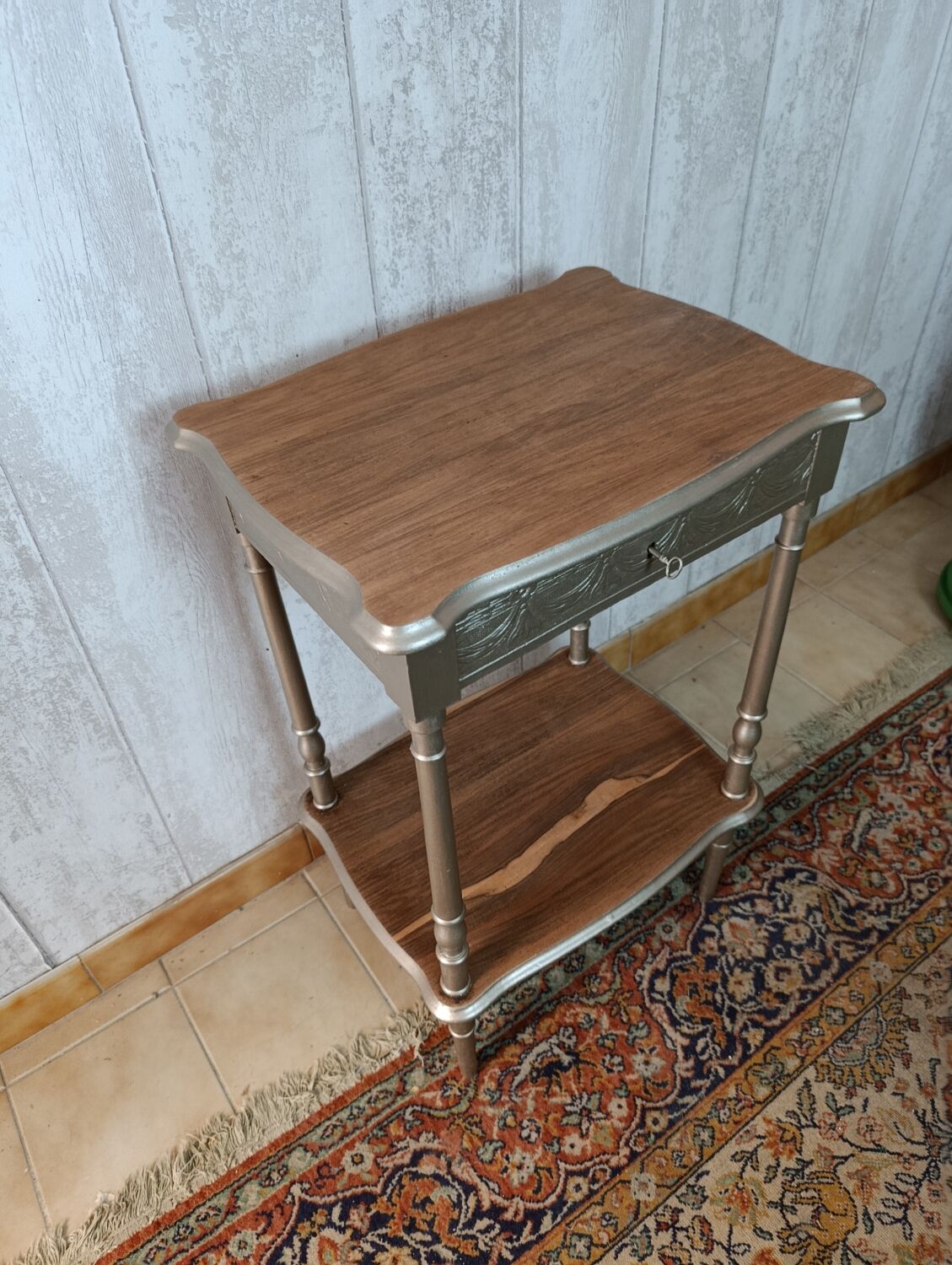 Sewing table/ Gold side table
