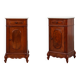 Pair Louis XV nightstands with Carrara marble top, France ca. 1890