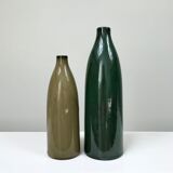 Duo of terracotta vases