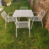 Armchairs with original cushions and Emu garden table model Rio 1966.
