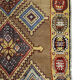 Tapis de laine beige fait à la main traditionnel géométrique tribal persan zone tapis- 102x210cm