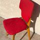 Chaise rétro vintage rouge graphique