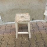 Vintage wooden workshop stool
