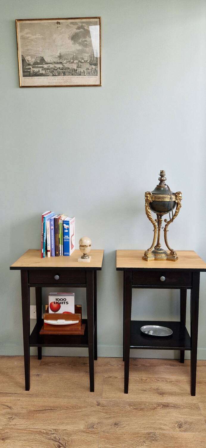Hemmes solid pine bedside tables