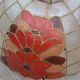 Lampe suspension en nacre et laiton