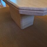Table manger travertin.