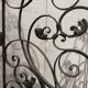 20th century wrought iron four-leaf partition