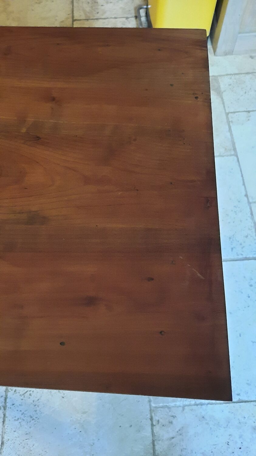 Table 1 tiroir merisier