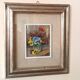 Oil painting on panel Remo Fabretti (Ancona 1905-1983) vase with flowers