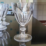 Vintage crystal glasses by Arques model Rambouillet