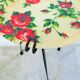 Vintage wire tray pedestal table