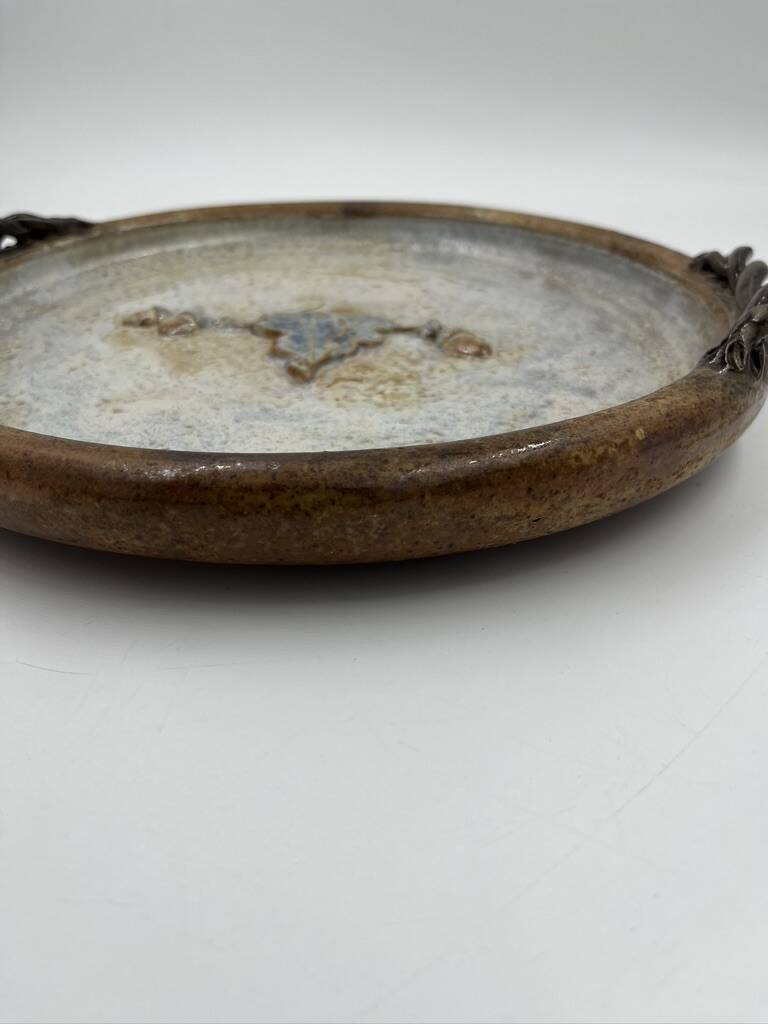 Stoneware fruit dish