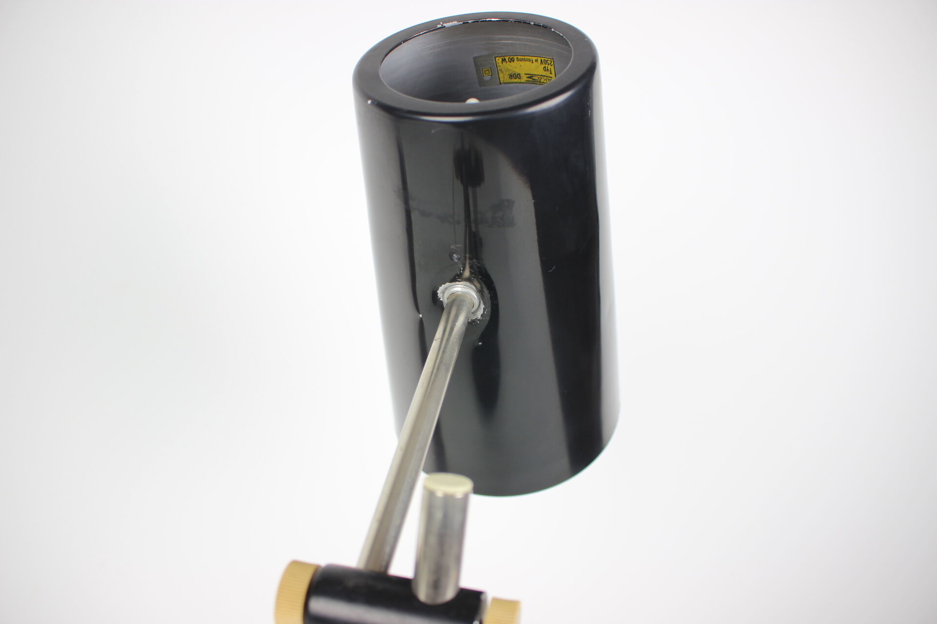 Mid-century black table lamp, 1970's.