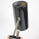 Mid-century black table lamp, 1970's.